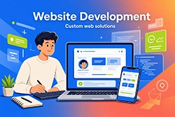 We offer affordable website development service that uses either ASP.NET or PHP as development technology. Our custom web development service includes seo friendly website development, professional ecommerce development and user friendly cms application development.